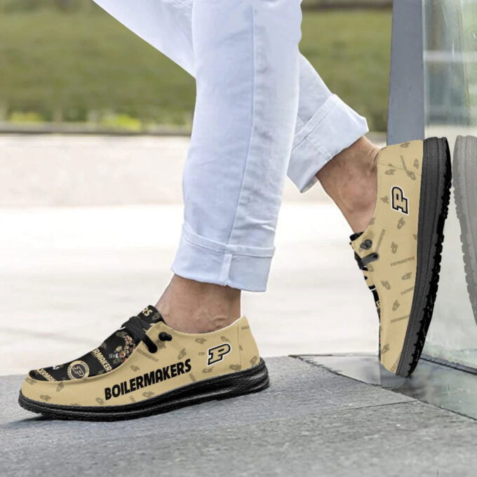 Purdue Boilermakers NCAA Personalized Hey Dude Sports Shoes – Custom Name Design Perfect Gift