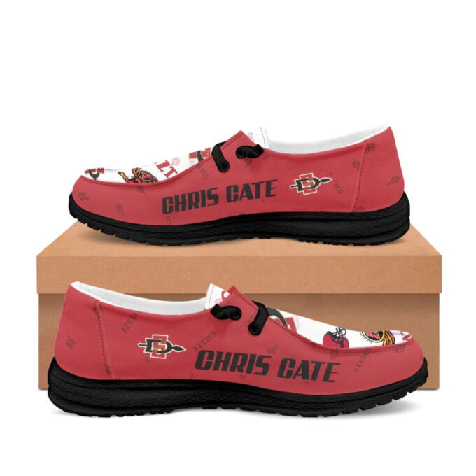 San Diego State Aztecs NCAA Personalized Hey Dude Sports Shoes – Custom Name Design Perfect Gift