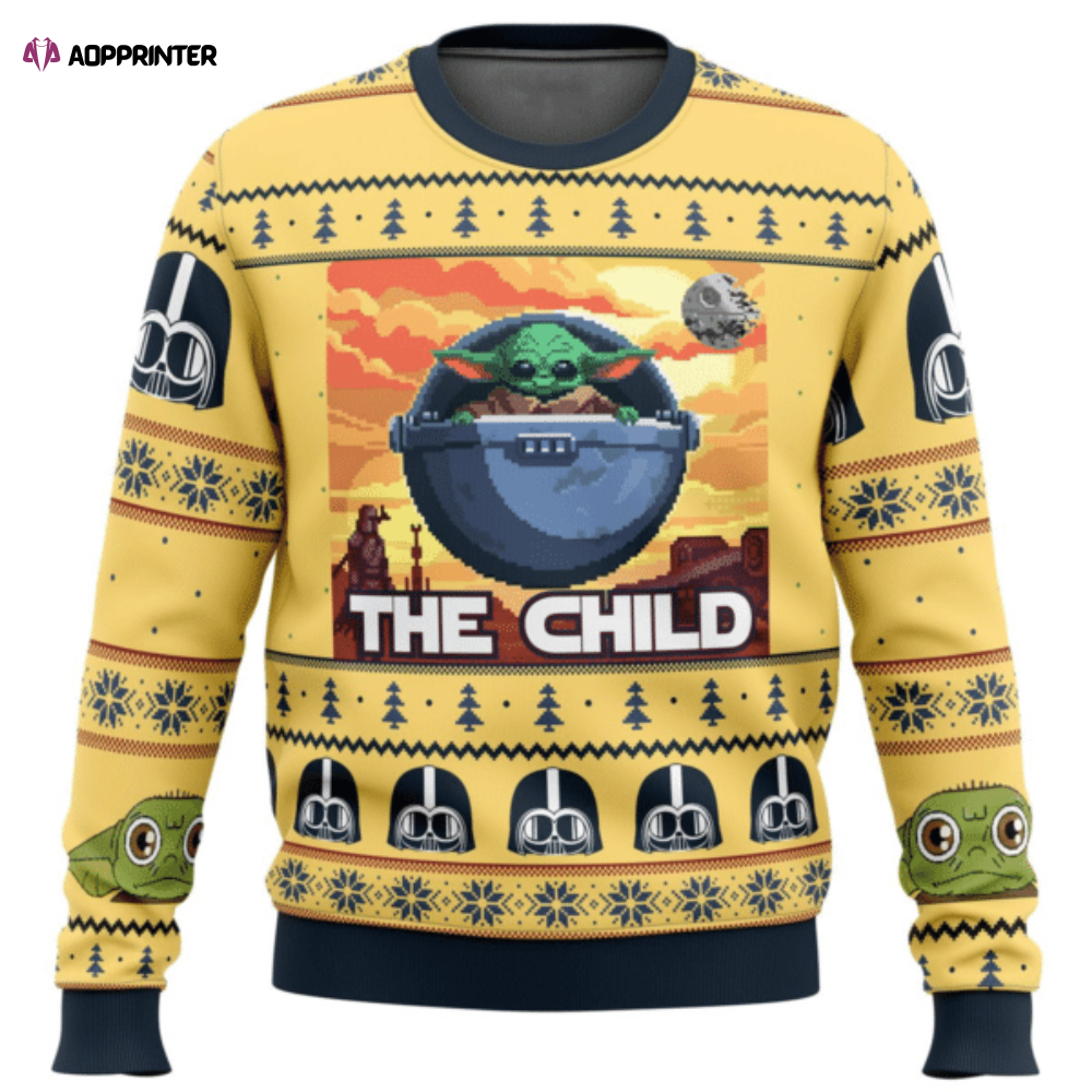 Star Wars Baby Yoda the Child Mandalorion Ugly Sweater Gifts, Baby Yoda Gift Fan Ugly Sweater Star Wars Baby Yoda the Child Mandalorion Ugly Sweater Gifts, Baby Yoda Gift Fan Ugly Sweater