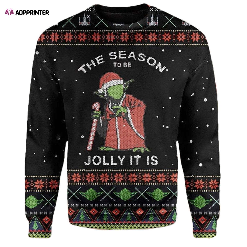 Star Wars Santa Yoda This Season To Be Jolly It Is Ugly Christmas Sweaters Star Wars Santa Yoda This Season To Be Jolly It Is Ugly Christmas Sweaters