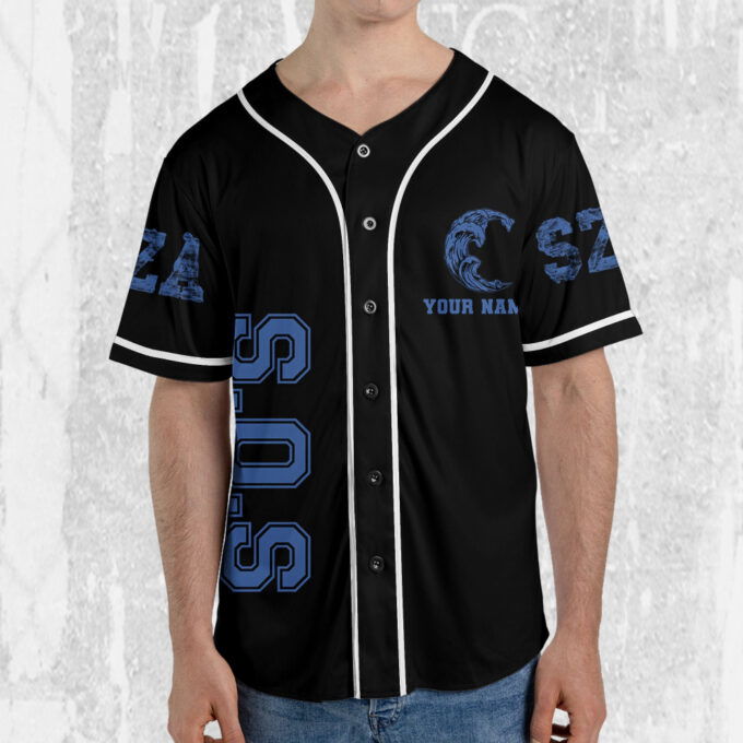 SZA Retro Vintage SOS Baseball Jersey – New Album Merch & Tour 2023