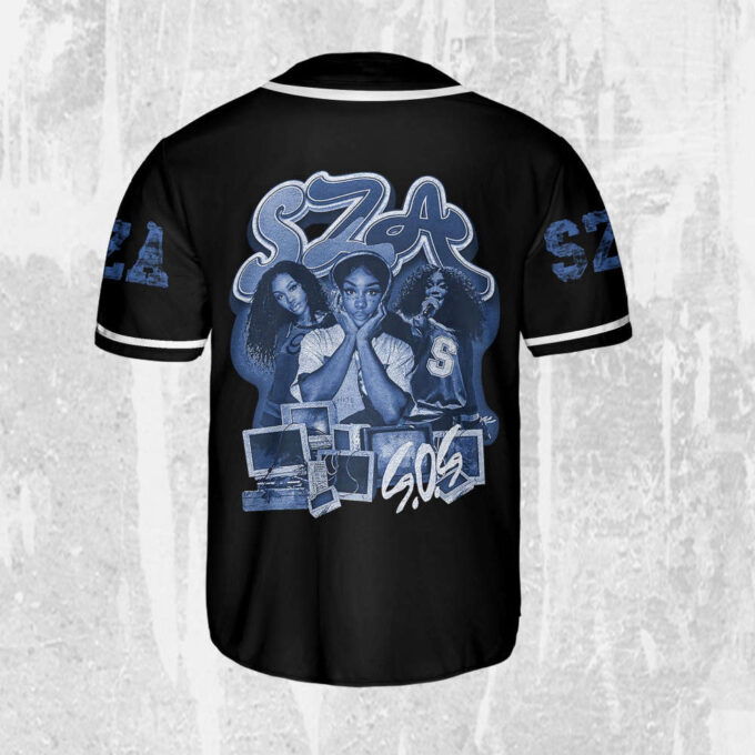 SZA Retro Vintage SOS Baseball Jersey – New Album Merch & Tour 2023