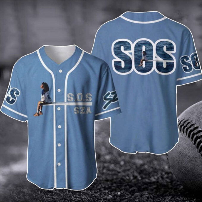 Sza SOS New Album Baseball Jersey & 2023 Tour Merch: Gift for Fan!