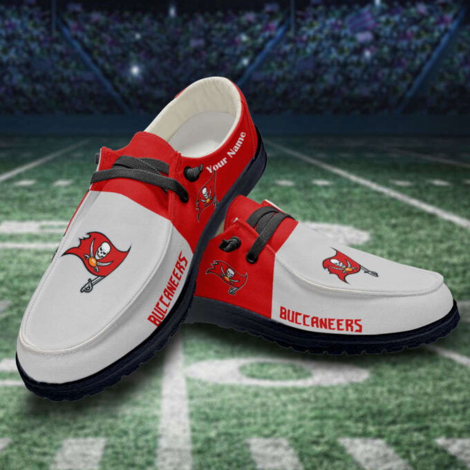 Tampa Bay Buccaneers Personalized Hey Dude Sports Shoes – Custom Name Design Perfect Gift