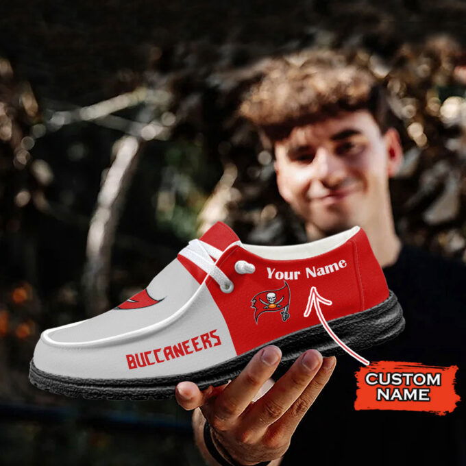 Tampa Bay Buccaneers Personalized Hey Dude Sports Shoes – Custom Name Design Perfect Gift