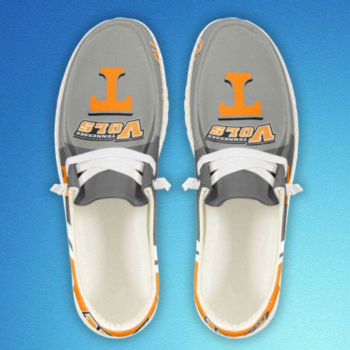 Tennessee Volunteers NCAA Personalized Hey Dude Sports Shoes – Custom Name Design Perfect Gift