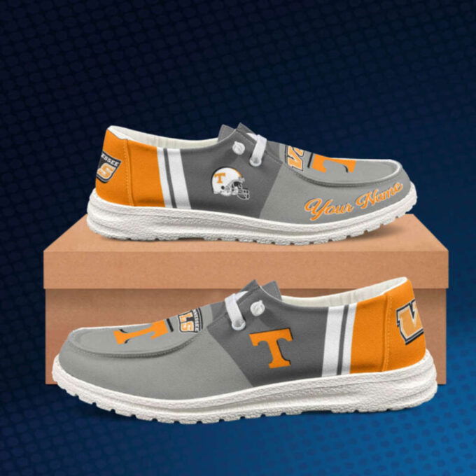 Tennessee Volunteers NCAA Personalized Hey Dude Sports Shoes – Custom Name Design Perfect Gift