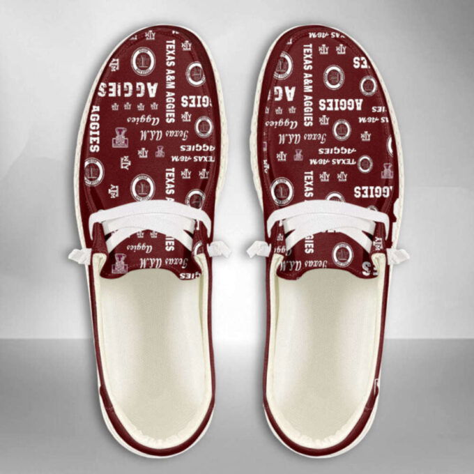 Texas A and M Aggies NCAA Personalized Hey Dude Sports Shoes – Custom Name Design Perfect Gift