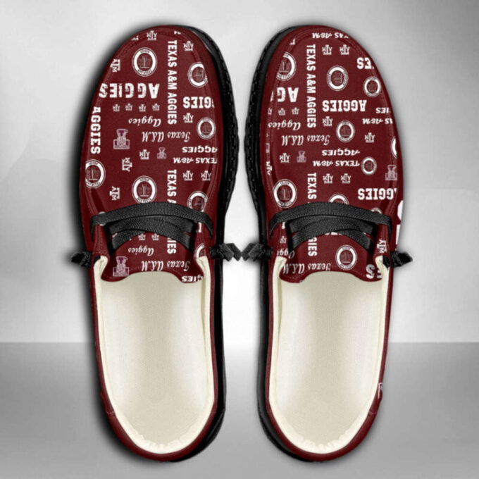 Texas A and M Aggies NCAA Personalized Hey Dude Sports Shoes – Custom Name Design Perfect Gift