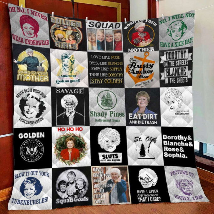 The Golden Girls Fleece Blanket Quilt Blanket Christmas Birthday Gift
