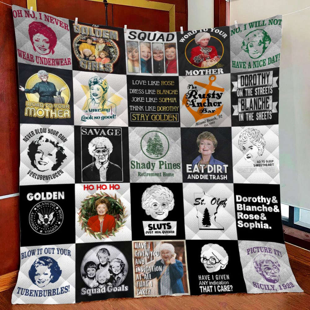 The Golden Girls Fleece Blanket Quilt Blanket Christmas Birthday Gift The Golden Girls Fleece Blanket Quilt Blanket Christmas Birthday Gift