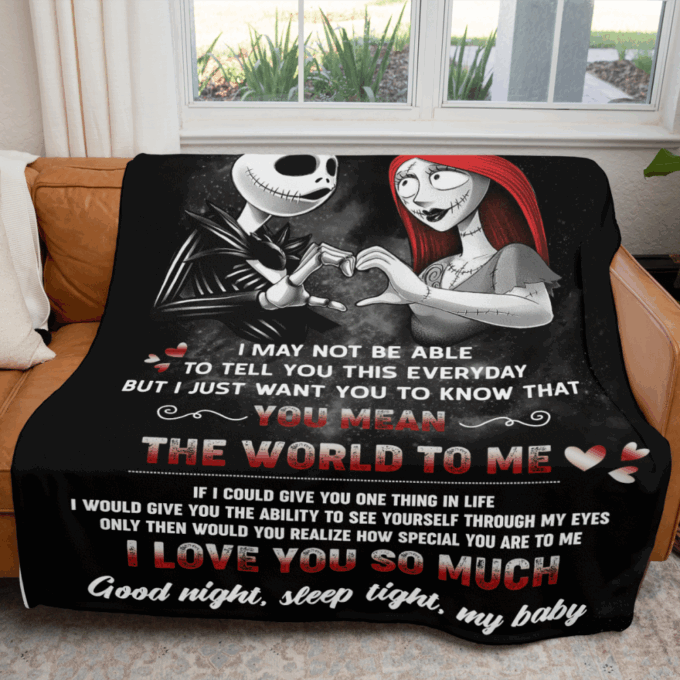 To My Girlfriend I Love You So Much Fleece Blanket – Quilt Christmas Birthday Gift