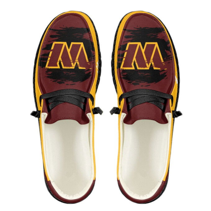 Washington Commanders NFL Personalized Hey Dude Sports Shoes – Custom Name Design Perfect Gift