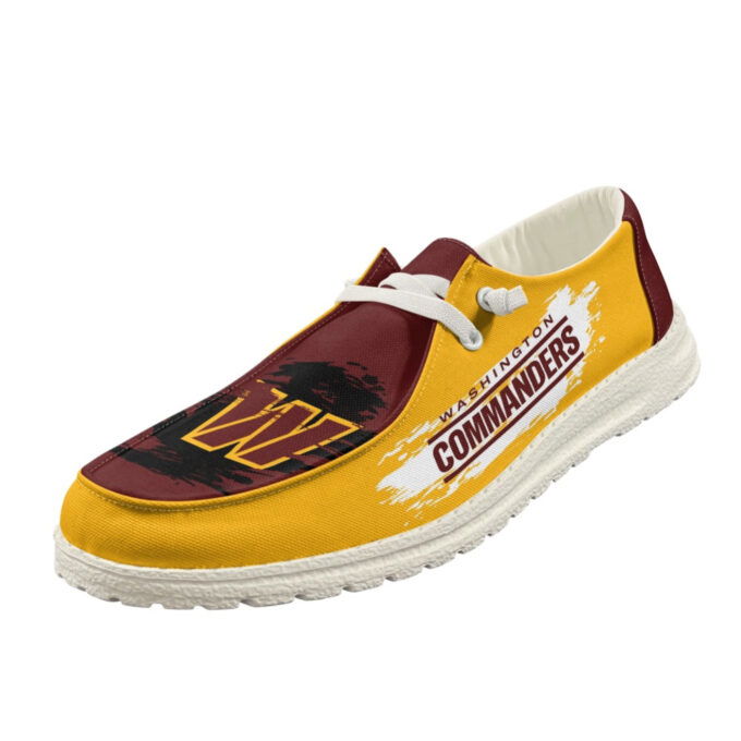 Washington Commanders NFL Personalized Hey Dude Sports Shoes – Custom Name Design Perfect Gift