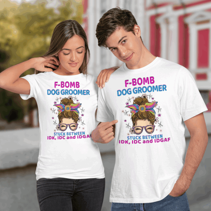 Awesome Dog Groomer   T-Shirt, Gift For Men And Women