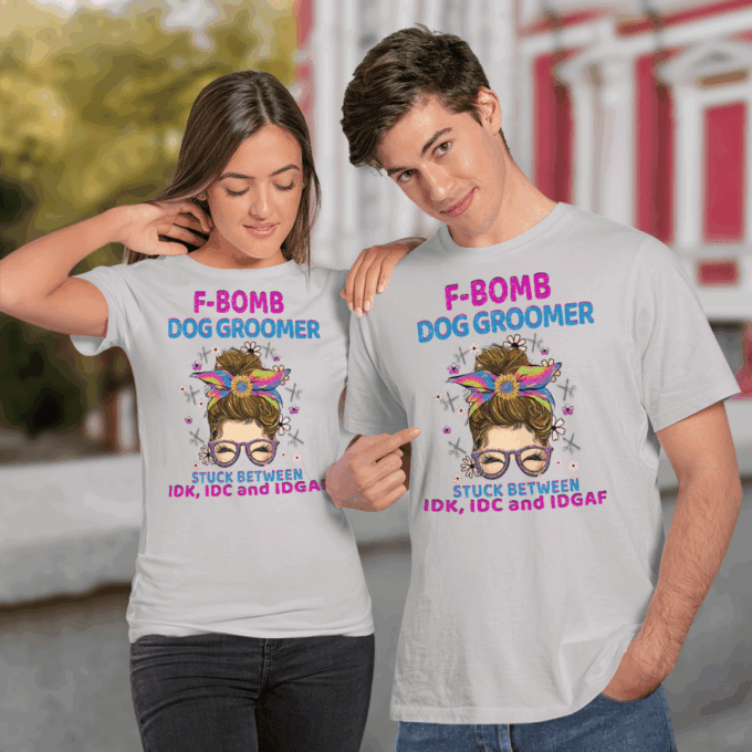 Awesome Dog Groomer   T-Shirt, Gift For Men And Women