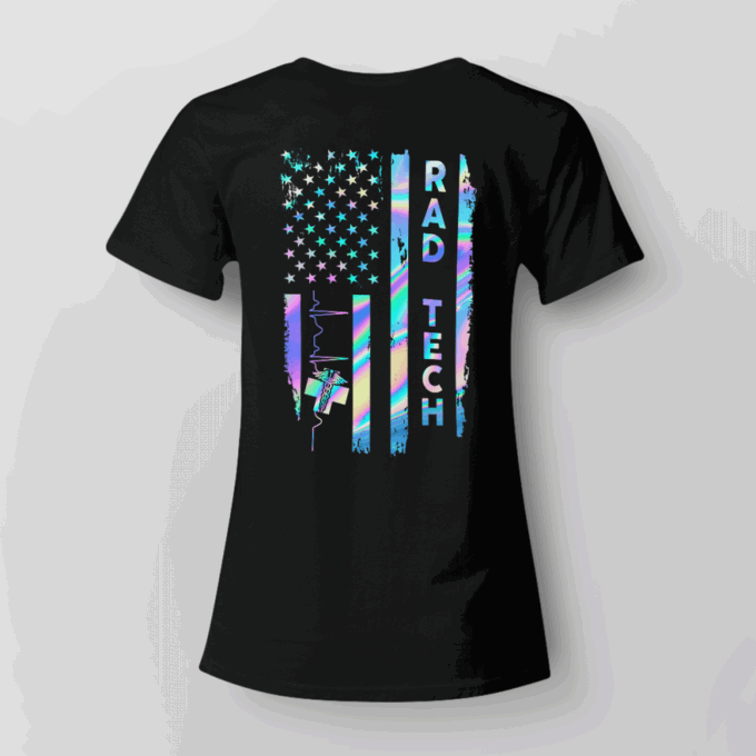 Proud Rad Tech   Black   T-Shirt, Best Gift For Men And Women