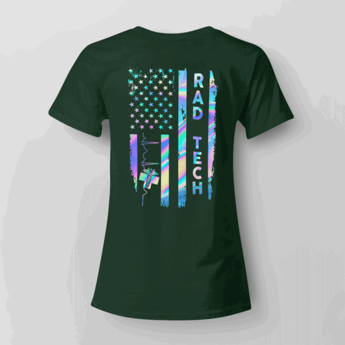 Proud Rad Tech   Black   T-Shirt, Best Gift For Men And Women