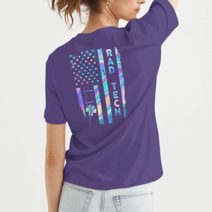 Proud Rad Tech   Black   T-Shirt, Best Gift For Men And Women
