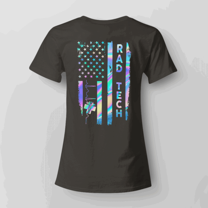 Proud Rad Tech   Black   T-Shirt, Best Gift For Men And Women