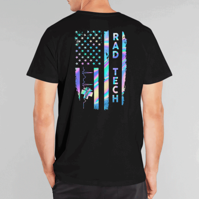 Proud Rad Tech   Black   T-Shirt, Best Gift For Men And Women