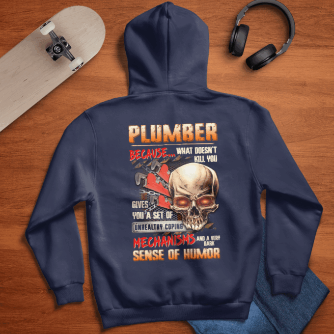 Plumber Because What Doesn’t Kill You Navy Blue Plumber T-shirt, Gift For Men Women