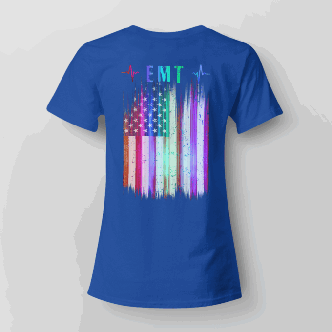 Proud EMT Black EMT  T-Shirt, Best Gift For Men And Women