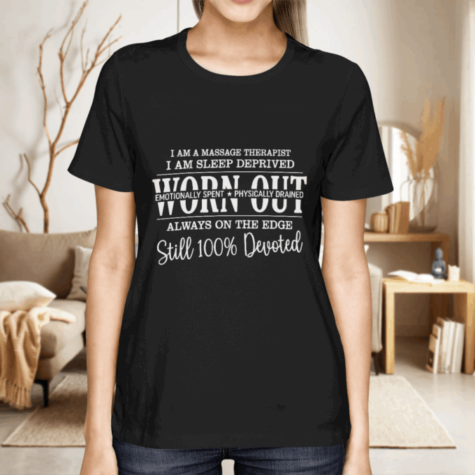 Devoted Massage Therapist  Navy Blue  Massagetherapist  T-Shirt, Best Gift For Men And Women
