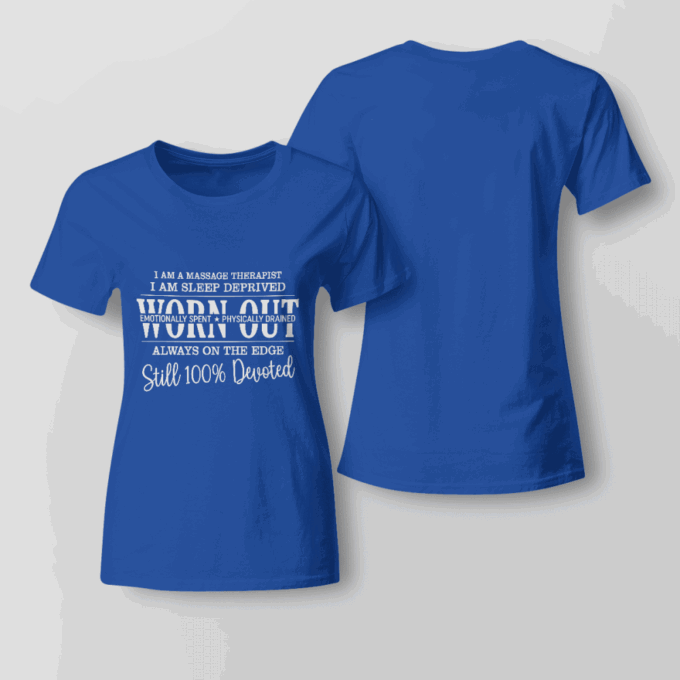 Devoted Massage Therapist  Navy Blue  Massagetherapist  T-Shirt, Best Gift For Men And Women