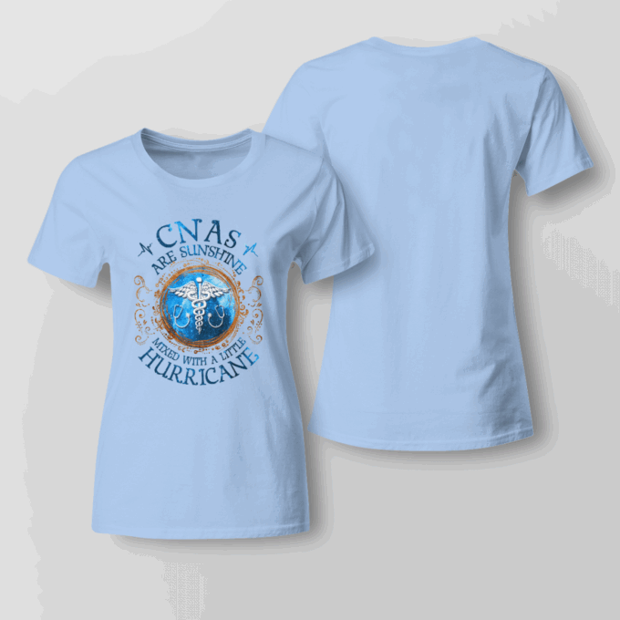 CNAs Are Sunshine   White  T-Shirt, Best Gift For Men And Women