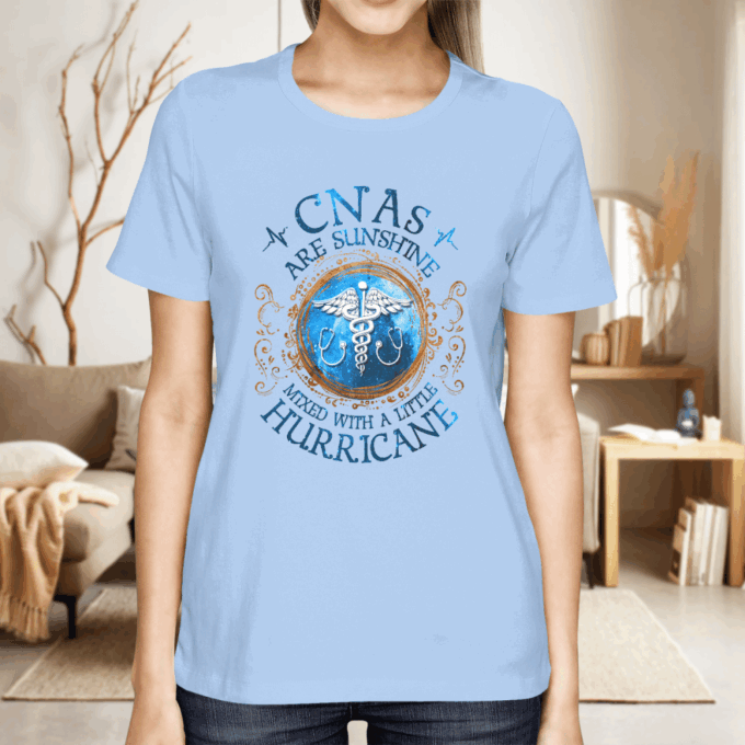 CNAs Are Sunshine   White  T-Shirt, Best Gift For Men And Women