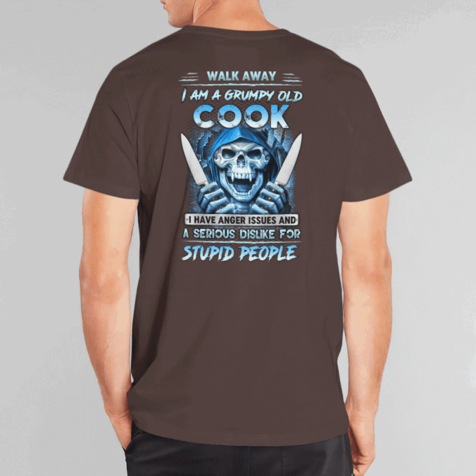I am Grumpy old Cook   Navy Blue  Cook   T-Shirt, Best Gift For Men And Women