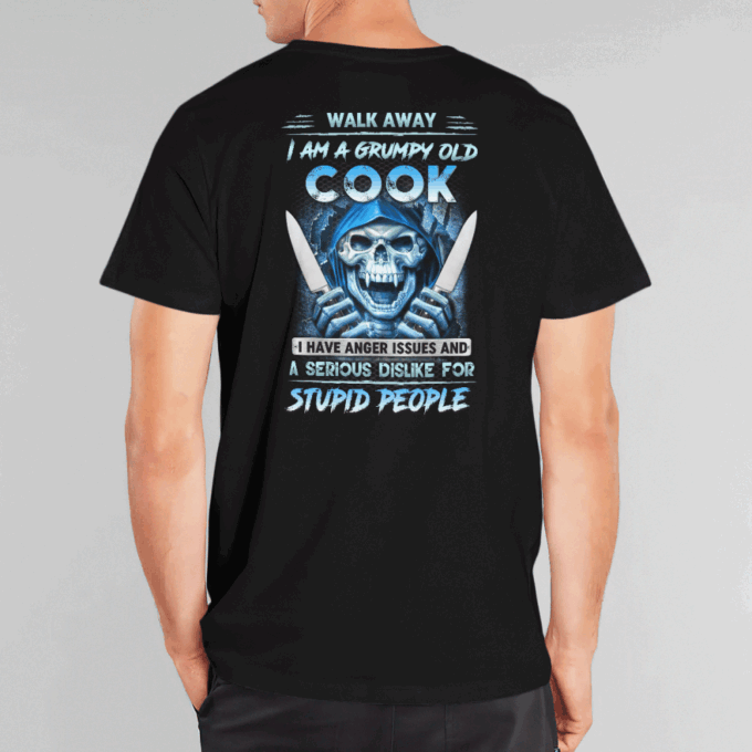 I am Grumpy old Cook   Navy Blue  Cook   T-Shirt, Best Gift For Men And Women