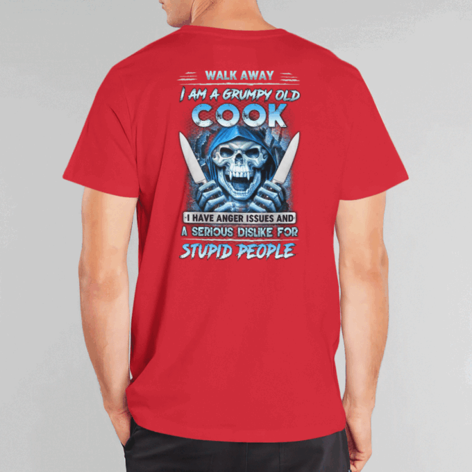 I am Grumpy old Cook   Navy Blue  Cook   T-Shirt, Best Gift For Men And Women