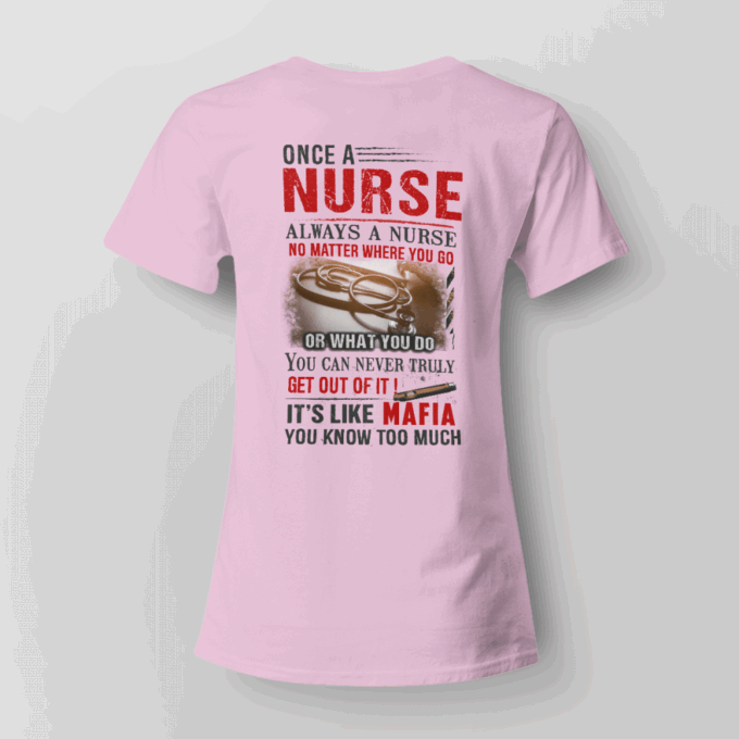 Nurse It’s Like Mafia White T-shirt, Best Gift For Men And Women
