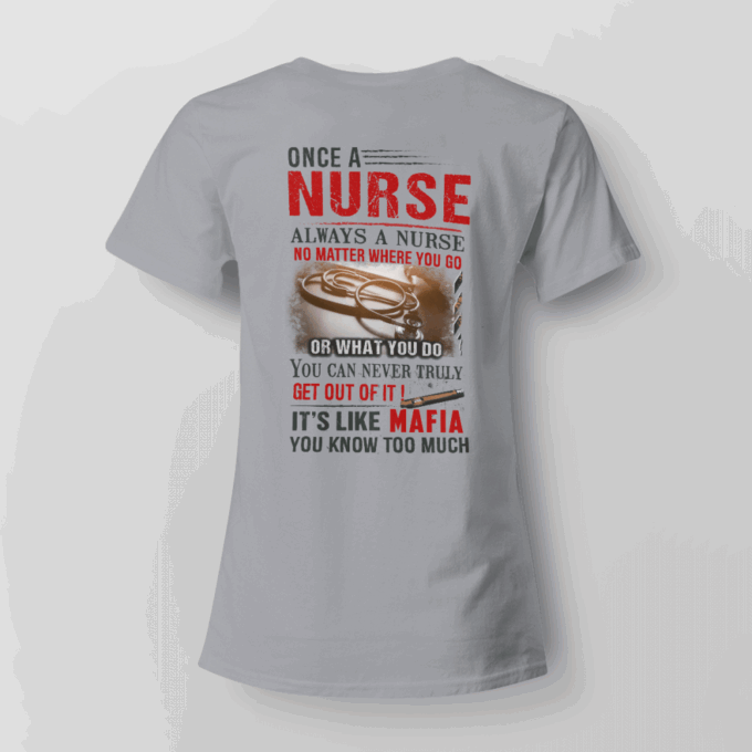 Nurse It’s Like Mafia White T-shirt, Best Gift For Men And Women