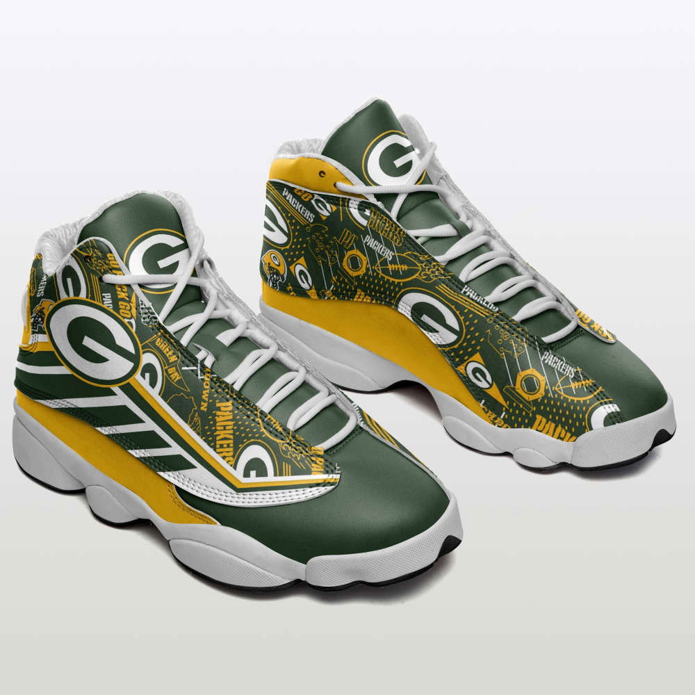 Green Bay Packers Air Jordan 13 Sneakers, Best Gift For Men And Women Green Bay Packers Air Jordan 13 Sneakers, Best Gift For Men And Women