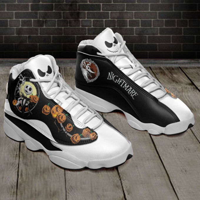 Jack Skellington Halloween Air Jordan 13 Sneakers, Best Gift For Men And Women