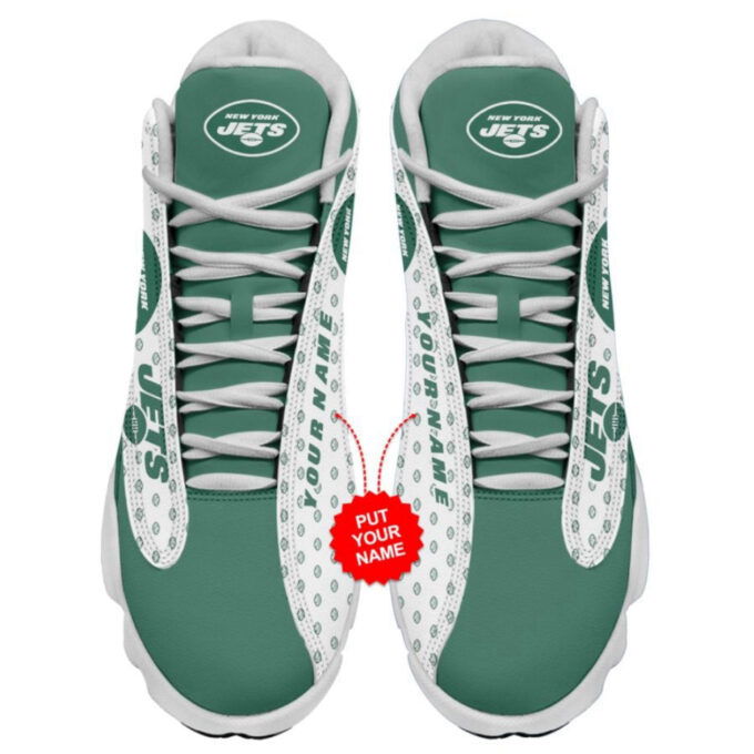 NFL New York Jets Custom Name Air Jordan 13 Shoes, Best Gift For Men And Women