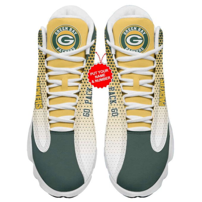 NFL Green Bay Packers Custom Name Air Jordan 13 Shoes, Best Gift For Men And Women V7