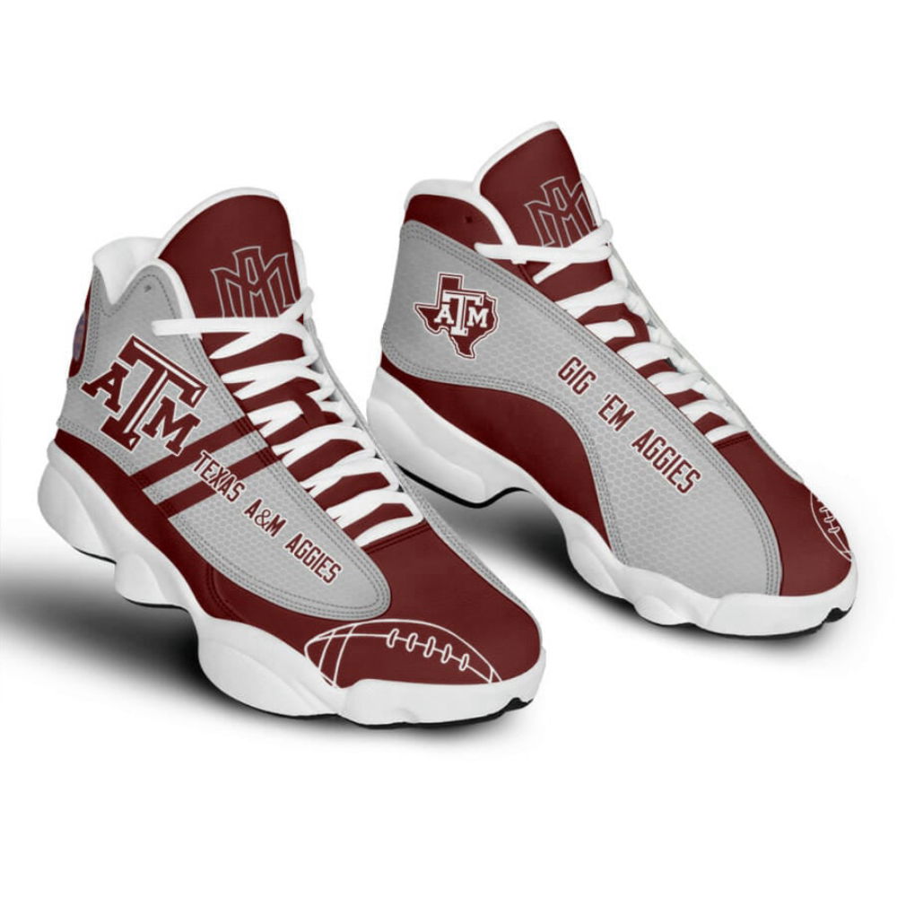 NCAA Texas A&M Aggies Maroon Grey Air Jordan 13 Shoes, Best Gift For Men And Women NCAA Texas A&M Aggies Maroon Grey Air Jordan 13 Shoes, Best Gift For Men And Women
