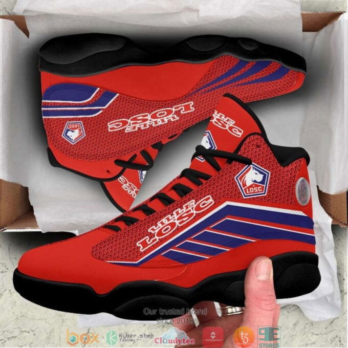 LOSC Lille Red Air Jordan 13 Sneakers, Best Gift For Men And Women