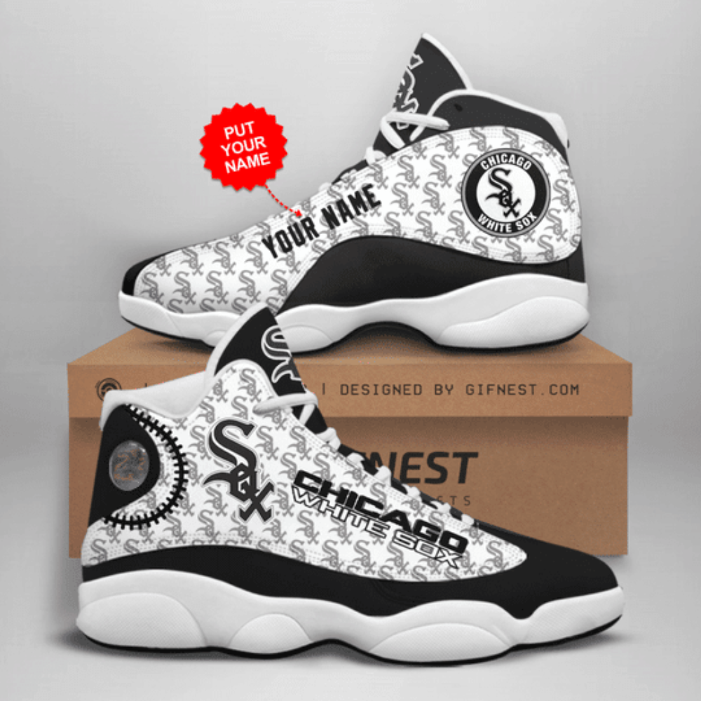 Chicago White Sox Custom Name Air Jordan 13 Sneakers, Gift For Men And Women Chicago White Sox Custom Name Air Jordan 13 Sneakers, Gift For Men And Women
