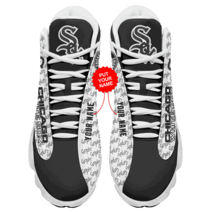Chicago White Sox Custom Name Air Jordan 13 Sneakers, Gift For Men And Women