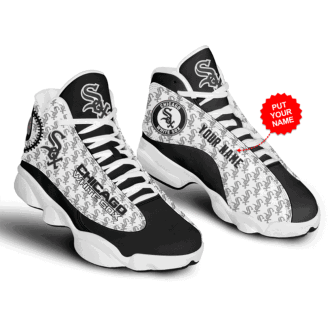 Chicago White Sox Custom Name Air Jordan 13 Sneakers, Gift For Men And Women