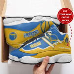 Golden State Warriors Custom Name Air Jordan 13 Sneakers. Best Gift For Men And Women