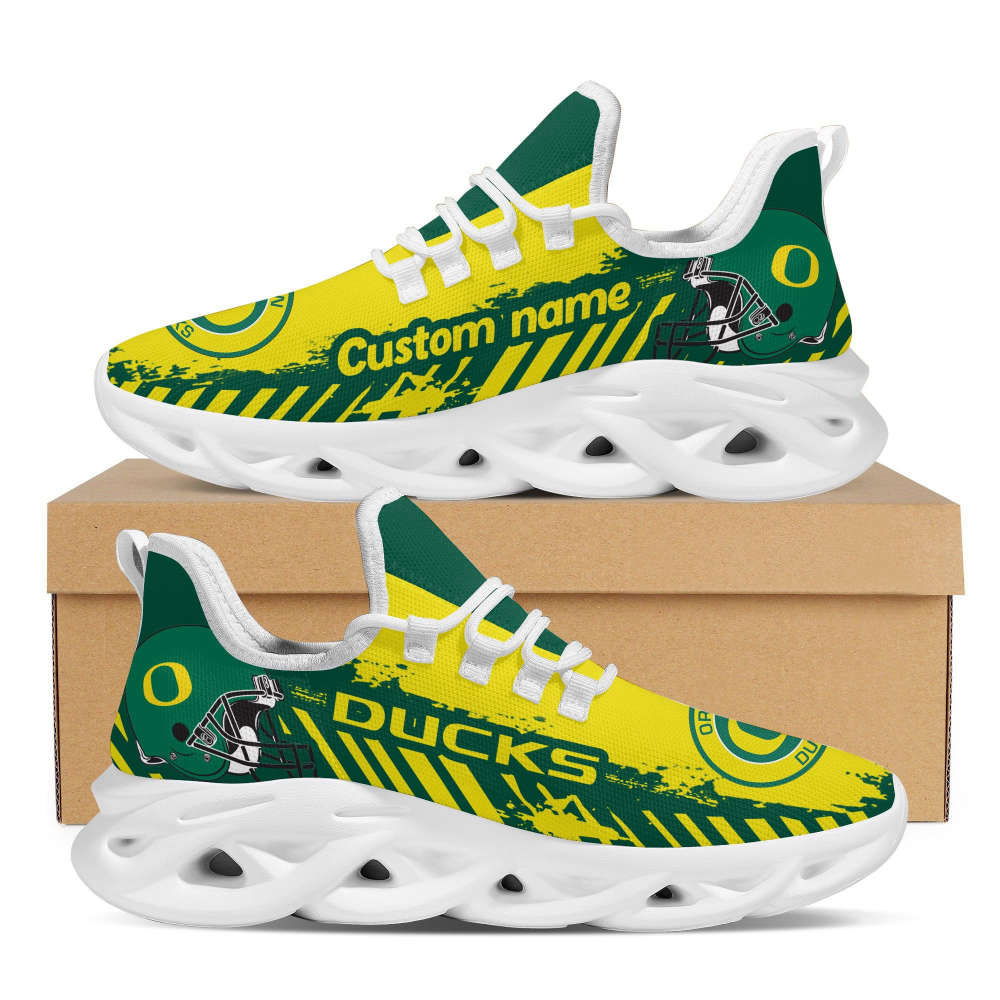 Personalized Name Oregon Ducks American Football Team Helmet Max Soul Sneakers Shoes For Men Women Personalized Name Oregon Ducks American Football Team Helmet Max Soul Sneakers Shoes For Men Women