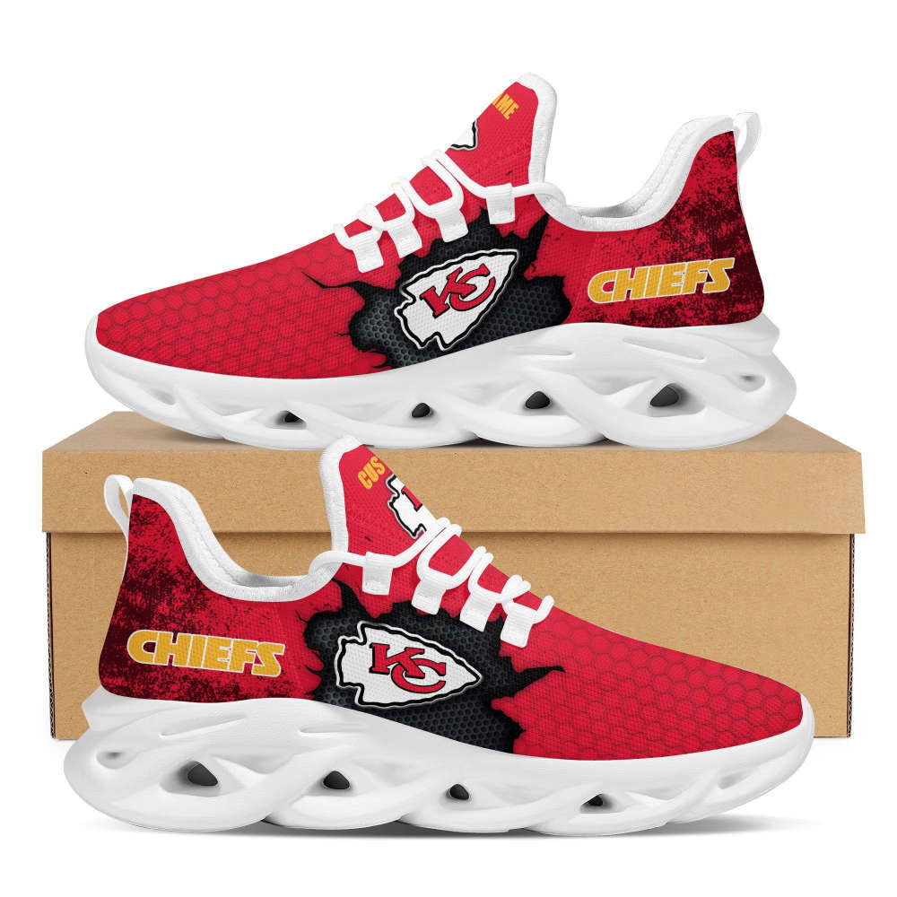 Personalized Name Kansas City Chiefs Cracked Design Trending Max Soul Clunky Sneaker Shoes For Men Women Personalized Name Kansas City Chiefs Cracked Design Trending Max Soul Clunky Sneaker Shoes For Men Women