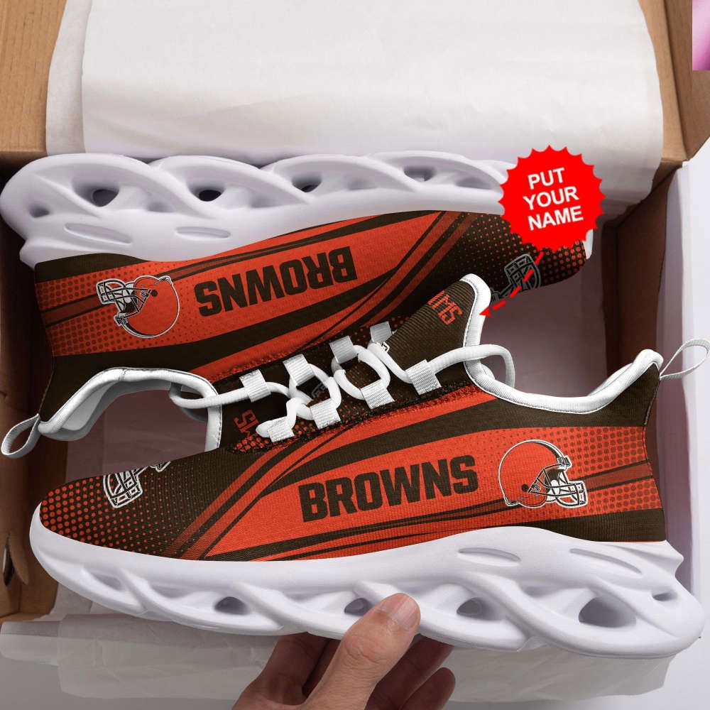 Cleveland Browns Custom Personalized Max Soul Sneakers Running Sports Shoes For Men Women Cleveland Browns Custom Personalized Max Soul Sneakers Running Sports Shoes For Men Women