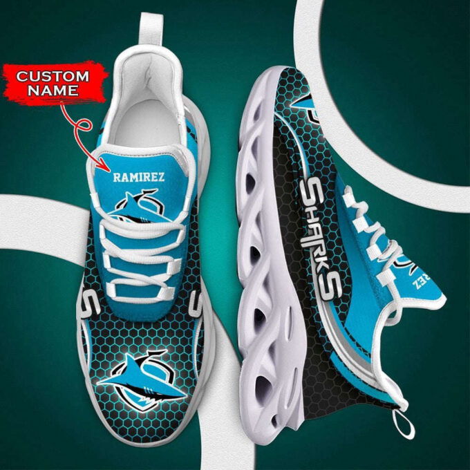 Personalized Name Cronullasutherland Sharks Max Soul Clunky Sneakers Shoes Luxury  For Men